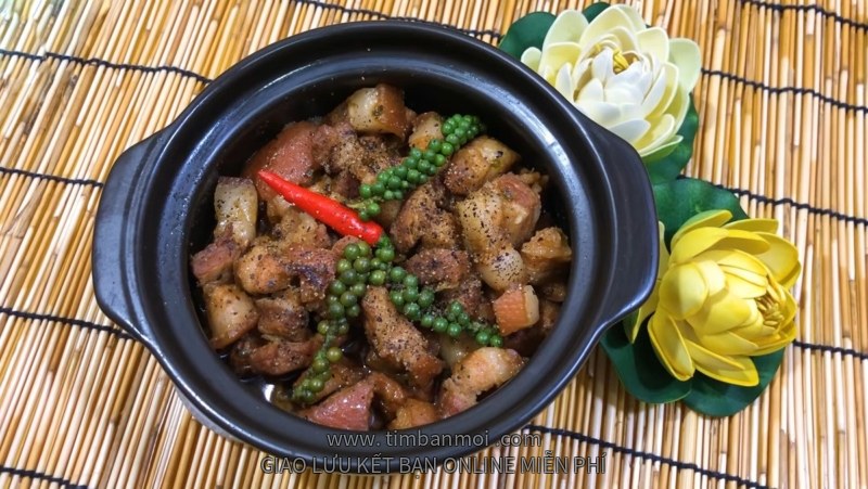 Thịt kho tiêu xanh