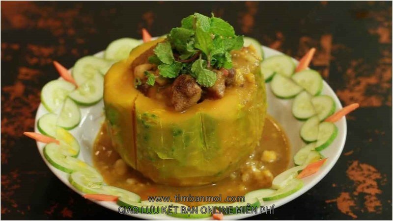 Bồ câu hầm bí đỏ