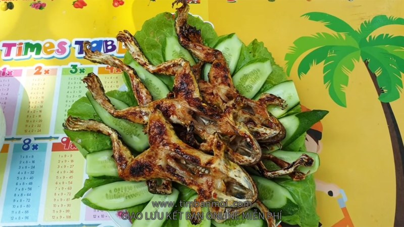 Ếch nướng mật ong