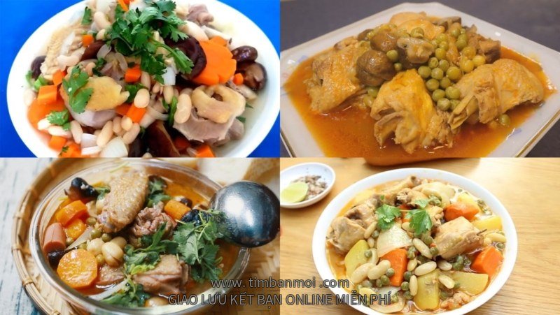 Tổng hợp 6 cách nấu gà nấu đậu