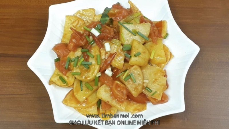 Món xào ngon với cà chua