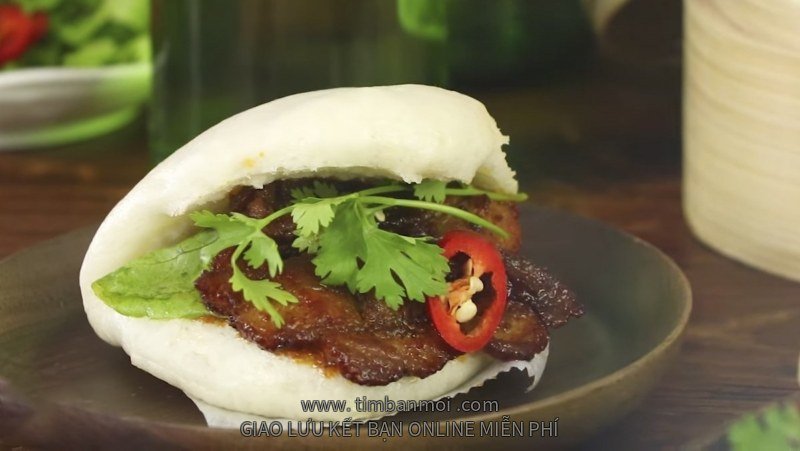 Bánh bao kẹp thịt Đài Loan