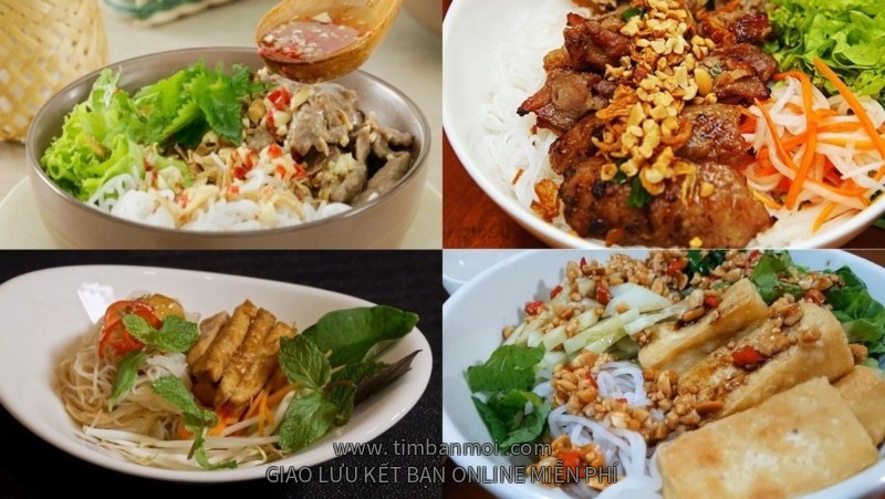 13 cách làm bún trộn