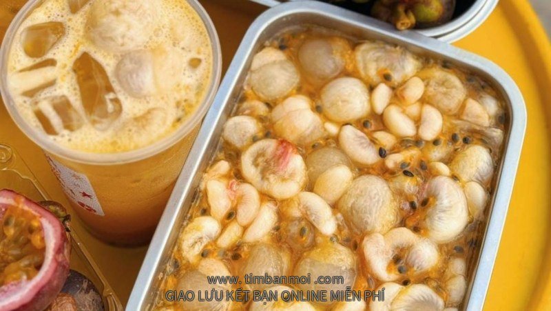Trà măng cụt chanh dây
