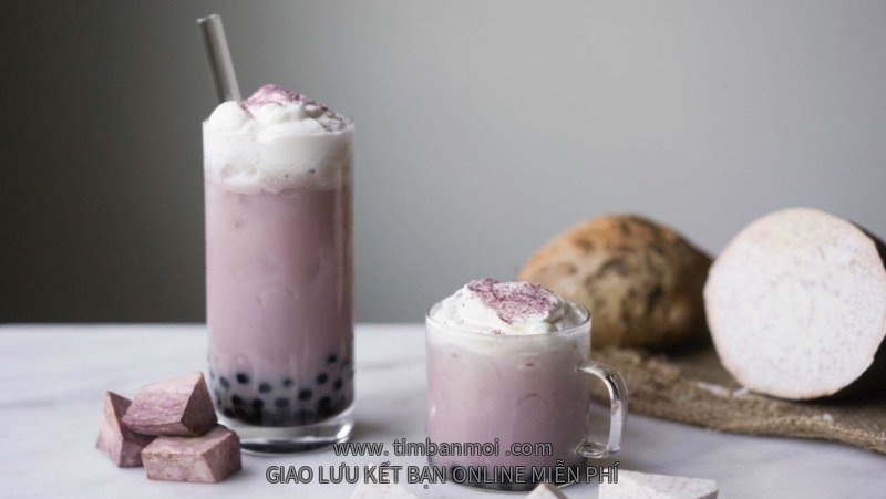Trà sữa khoai môn tươi