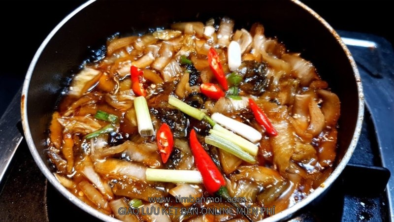 Cải chua kho chay