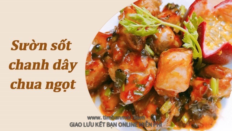 Sườn sốt chanh dây