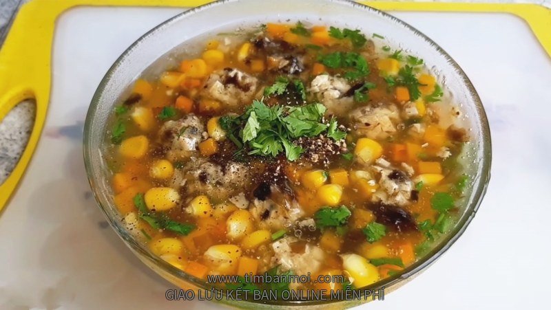 Súp thịt viên chay