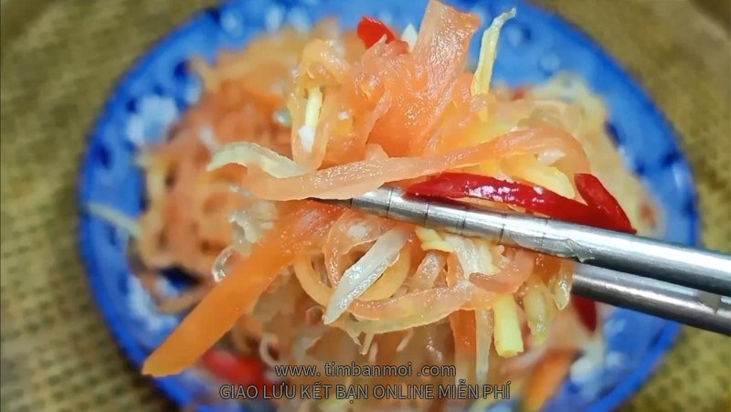Đu đủ ngâm chua ngọt