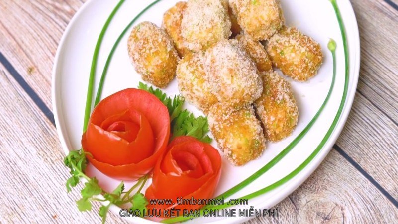 Đậu hũ chiên lắc phô mai